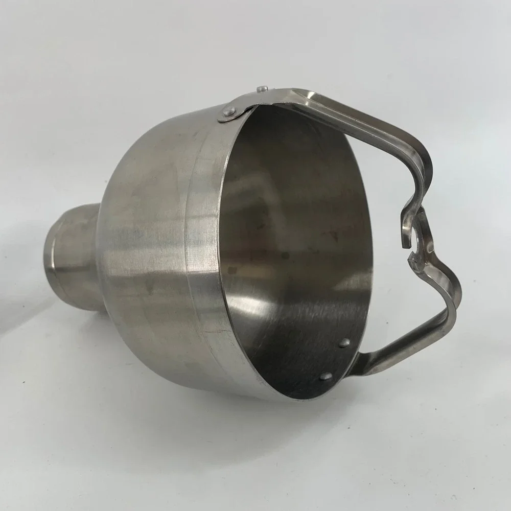 Upmost Stainless Steel Pancake Donut Batter Dispenser Manual Piston Funnel Stand
